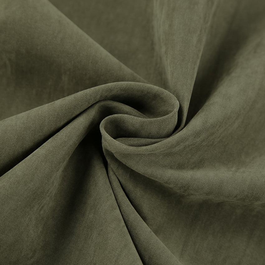 Damlinne – Ärmlös Skjorta i Bomull/Lin – Avslappnad Passform – Bröstficka