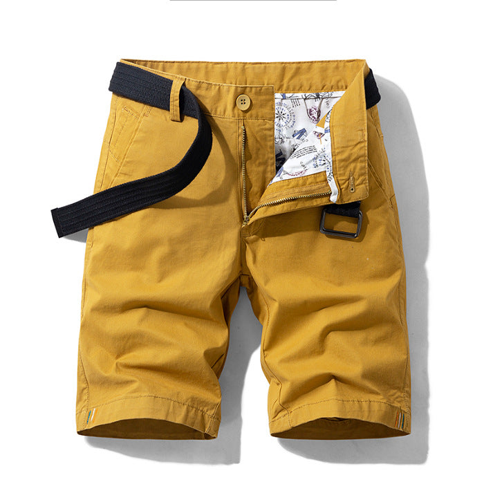 Herrshorts – Knälång Modell – Avslappnad Passform – Andningsbar Textil – Med Fickor