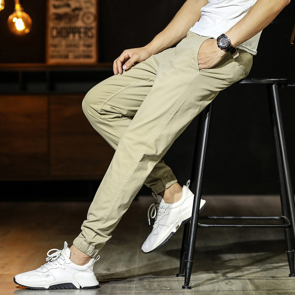 Herr Joggingbyxa – Tapered Passform – Andningsbart Tyg – Resårmidja – Muddade Ben