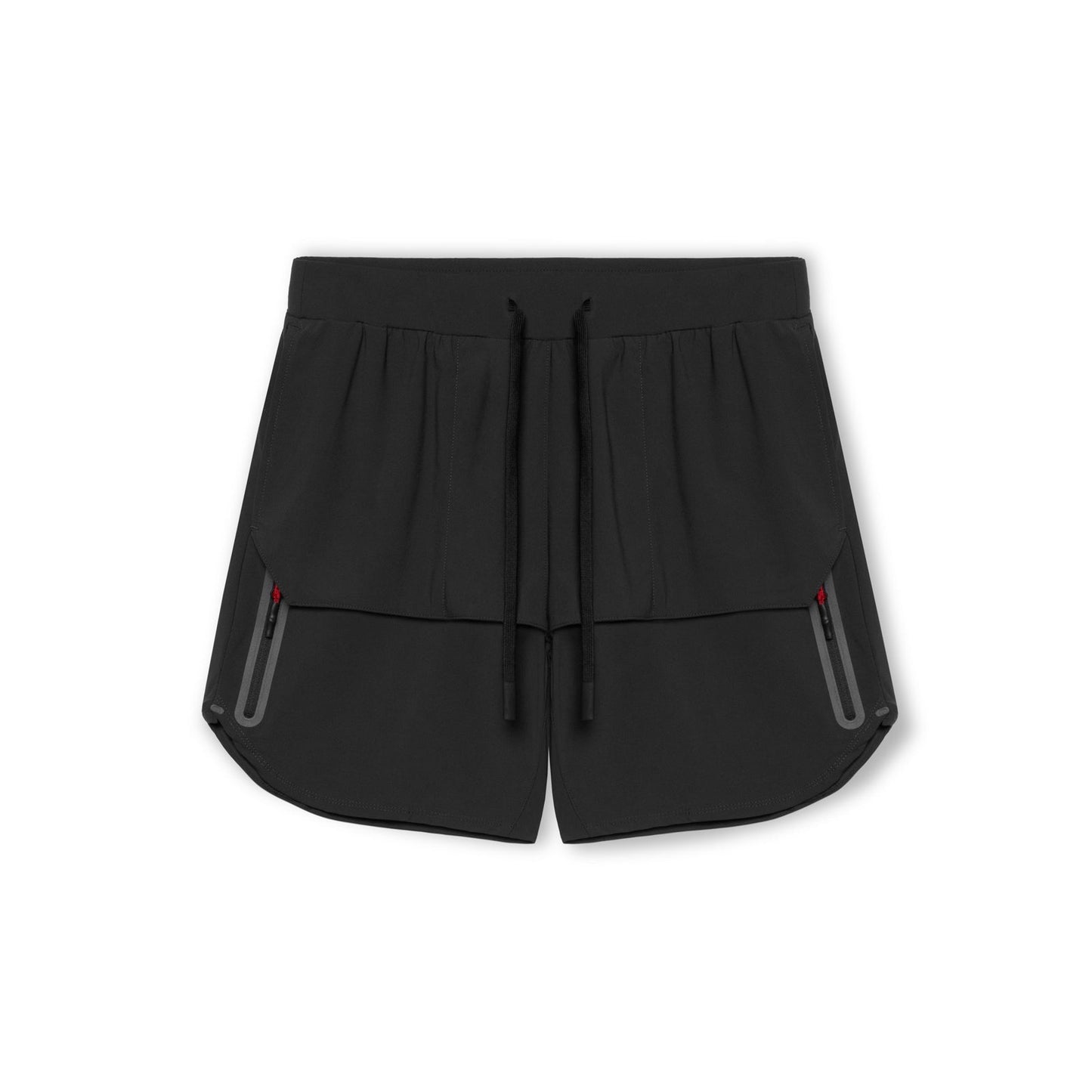 Herrar träningsshorts – avslappnad passform – dragkedjefickor