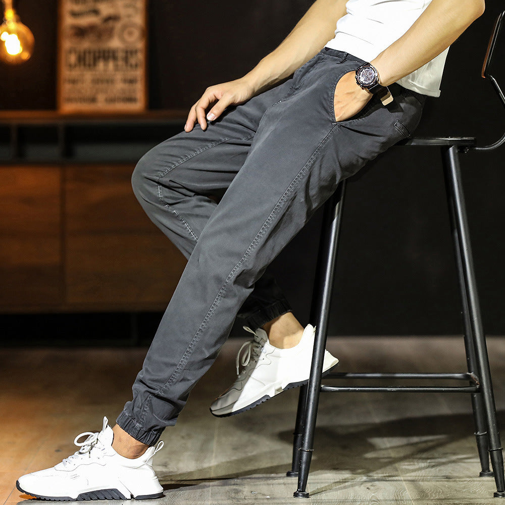 Herr Joggingbyxa – Tapered Passform – Andningsbart Tyg – Resårmidja – Muddade Ben