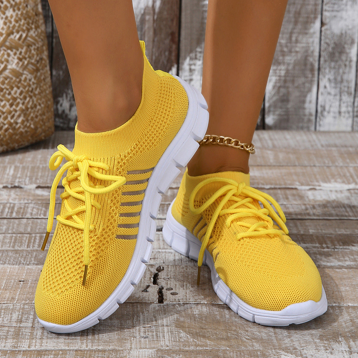 Dam Sneakers – Sportig Passform – Andningsbar Mesh – Låg Modell – Lättvikt Komfort