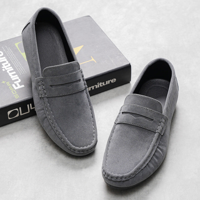 Herrloafers – Klassisk Slip-On – Moc Toe – Dekorsöm – Andningsbart Bekvämt Plagg