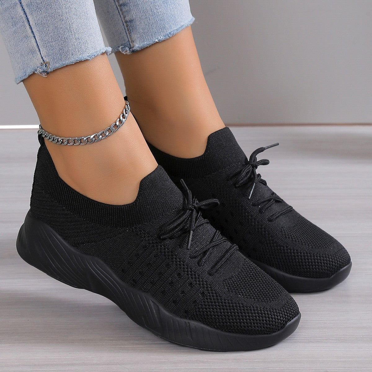 Dam Sneakers – Ortopedisk Design – Mjuk Stötdämpande Sula