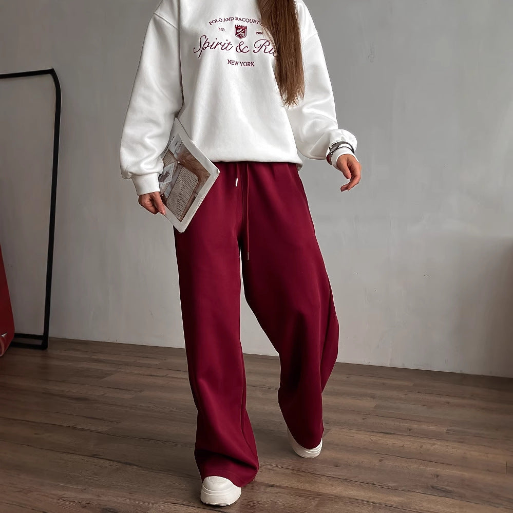 Damtröja – Oversized Passform – Bomullsblandning – Broderad Logotyp – Vardagsstil