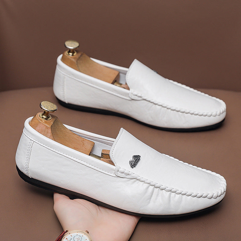 Herrloafers – Slip-on – Rund tå – Handsydd – Elegant passform för vardag