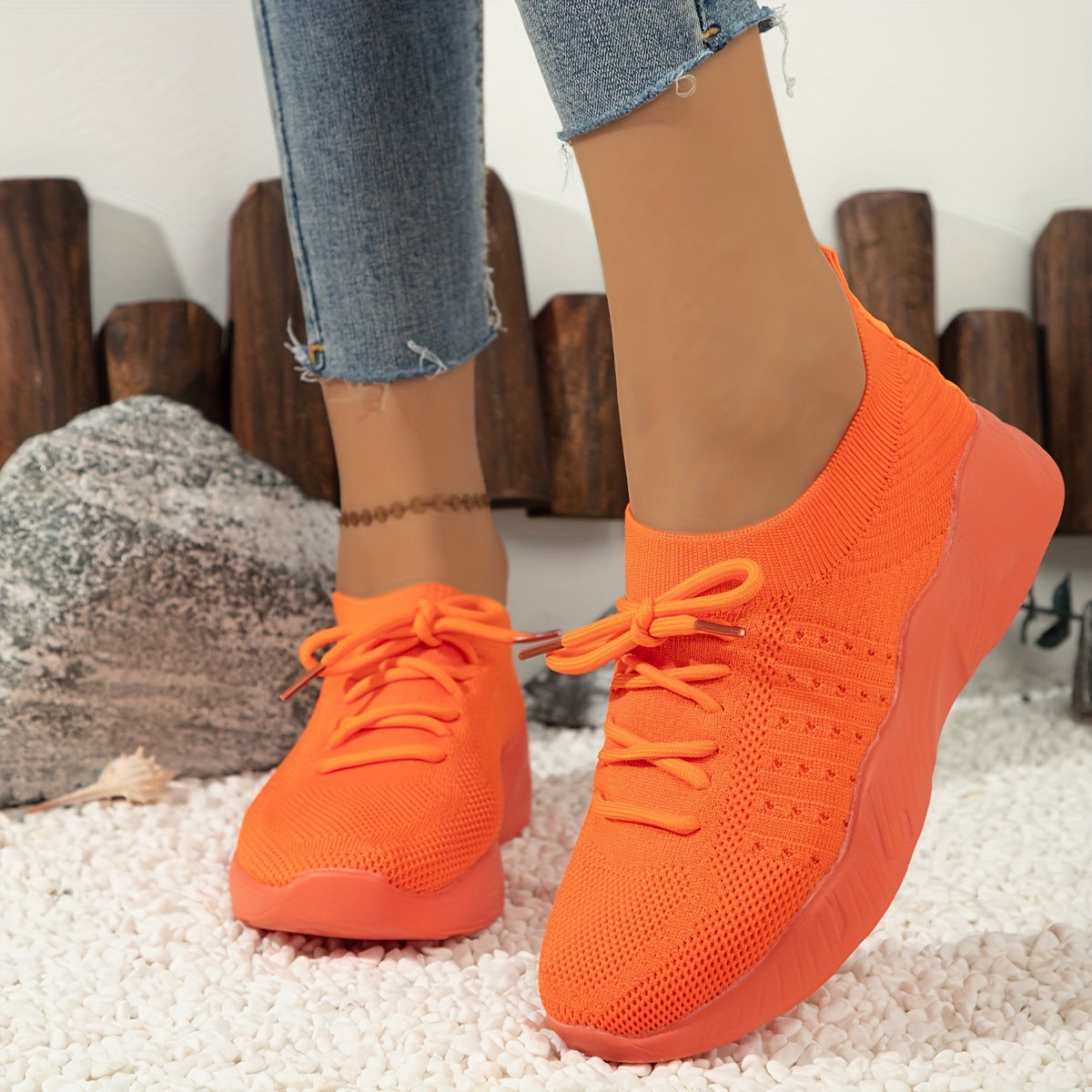 Dam Sneakers – Ortopedisk Design – Mjuk Stötdämpande Sula