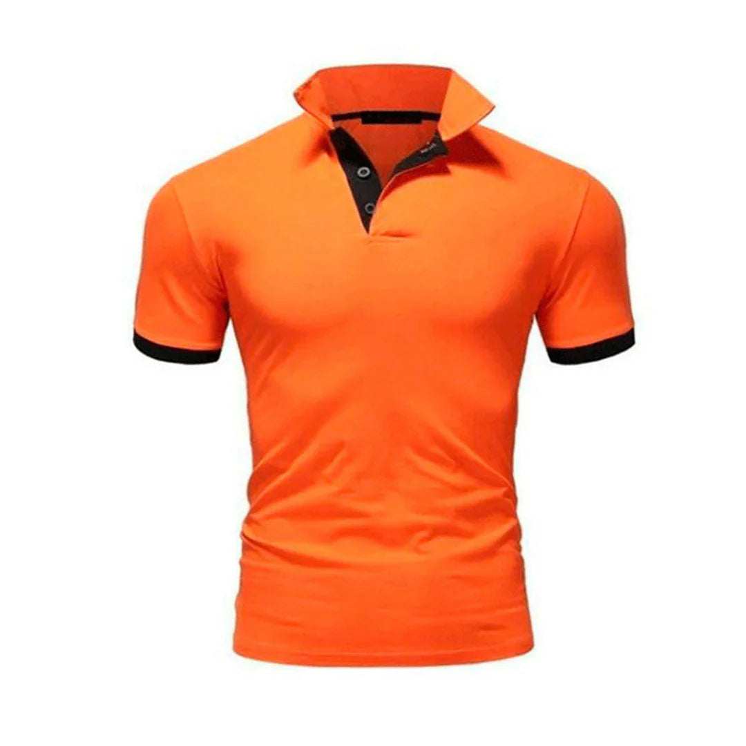 Herrpikétröja – Slim Fit – Naturliga Andningsbara Fibrer – Kort Ärm – Tidlös Design