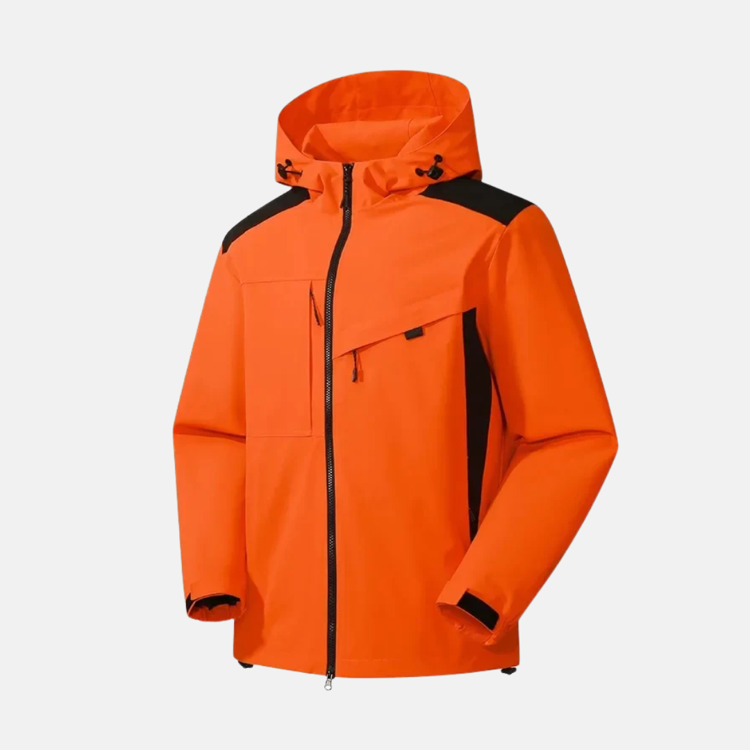 Herrjacka – Vattenavvisande – Avslappnad Passform – Huva – Dragkedjefickor