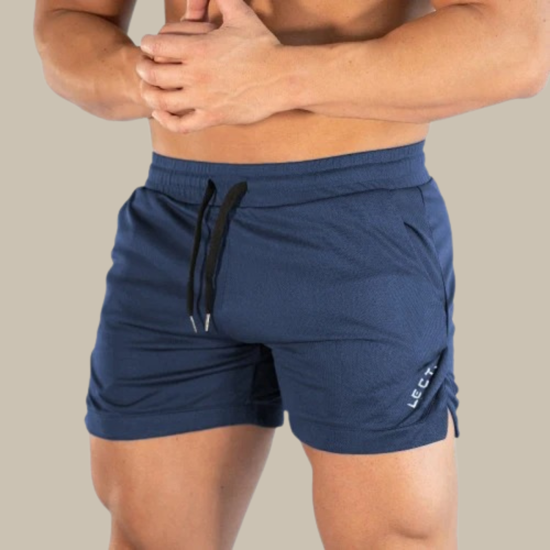 Herr badshorts – Slim fit – Snabbtorkande ventilerande tyg – Justerbar midja