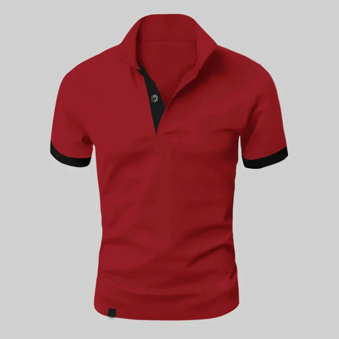 Herrpikétröja – Slim Fit – Naturliga Andningsbara Fibrer – Kort Ärm – Tidlös Design