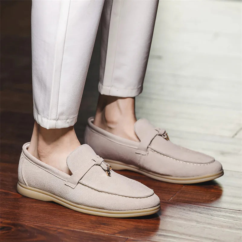 Herrloafers – Slip-on – Smal Passform – Mjuk Yta – Gummisula – Tidlös Stil