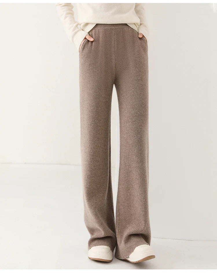 Dam Sweatpants – Avslappnad Passform – Vida Ben – Mjuk Stretch – Hellång – Elastisk Midja