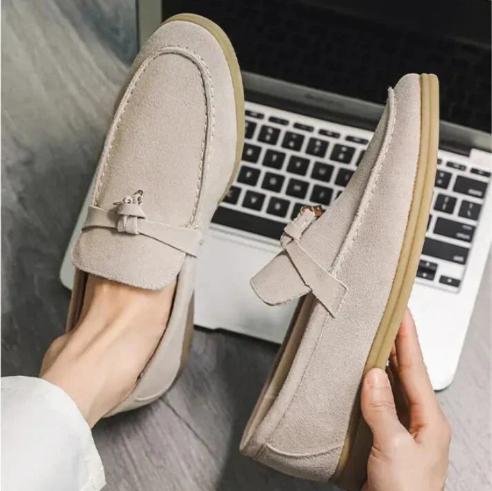 Herrloafers – Slip-on – Smal Passform – Mjuk Yta – Gummisula – Tidlös Stil