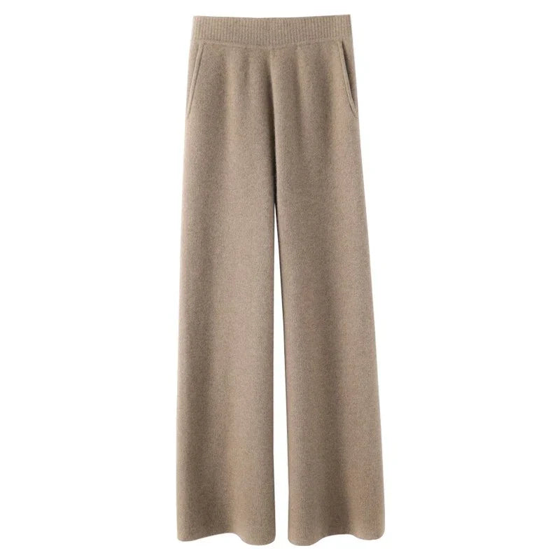 Dam Sweatpants – Vida Ben – Avslappnad Passform – Mjukstickad – Fickor