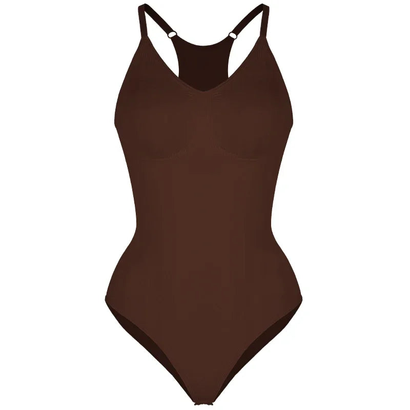 Dam Bodysuit Shapewear – Sömlös Sculpting Passform – Racerback – Andningsbart Stretchtyg