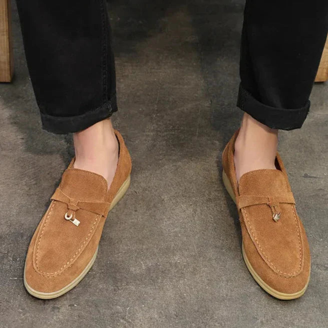 Herrloafers – Slip-on – Smal Passform – Mjuk Yta – Gummisula – Tidlös Stil
