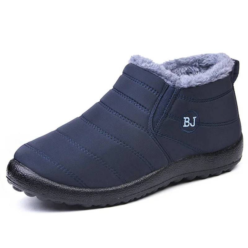 Unisex boots – vattentålig quiltad design – slip-on – varm foder – ankellängd