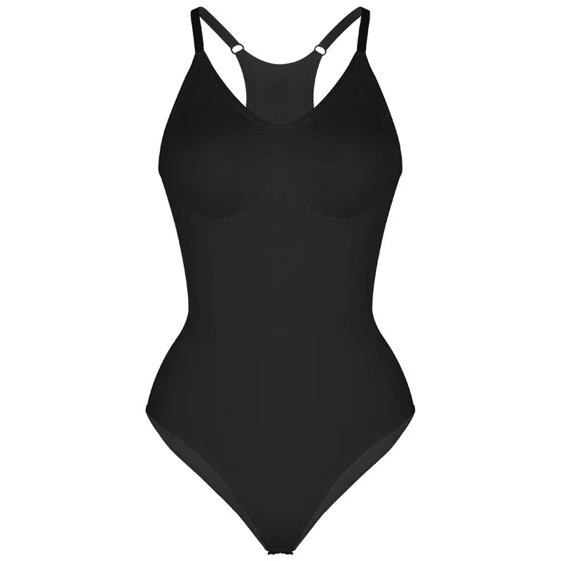 Dam Bodysuit Shapewear – Sömlös Sculpting Passform – Racerback – Andningsbart Stretchtyg