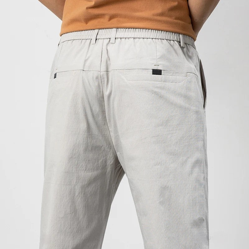 Herr Chinos – Avslappnad Passform – Naturliga Fibrer – Fullängd – Vardagsstil