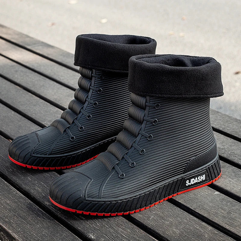 Herrboots – Vattentäta – Fleecefodrade – Snörning – Grov Sula – Halvhöga Outdoor