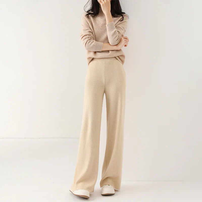 Dam Sweatpants – Avslappnad Passform – Vida Ben – Mjuk Stretch – Hellång – Elastisk Midja