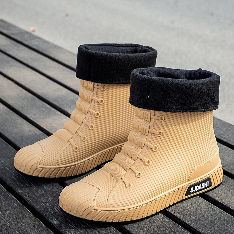 Herrboots – Vattentäta – Fleecefodrade – Snörning – Grov Sula – Halvhöga Outdoor