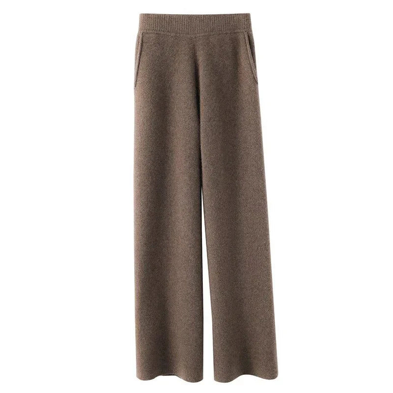 Dam Sweatpants – Vida Ben – Avslappnad Passform – Mjukstickad – Fickor