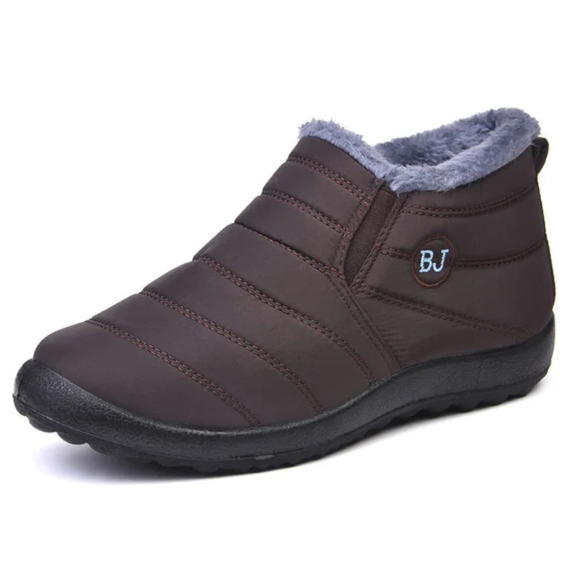 Unisex boots – vattentålig quiltad design – slip-on – varm foder – ankellängd