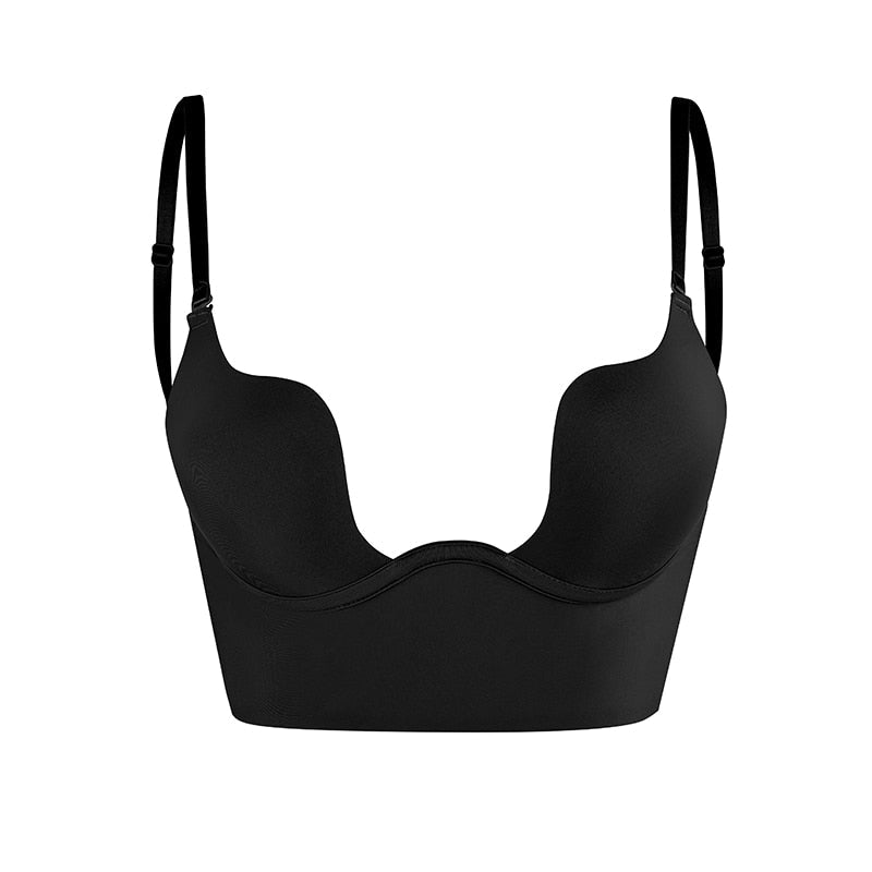 Dam Bhå – Rygglös Design – Underwire Stöd – Justerbara Band – Sömlös Passform