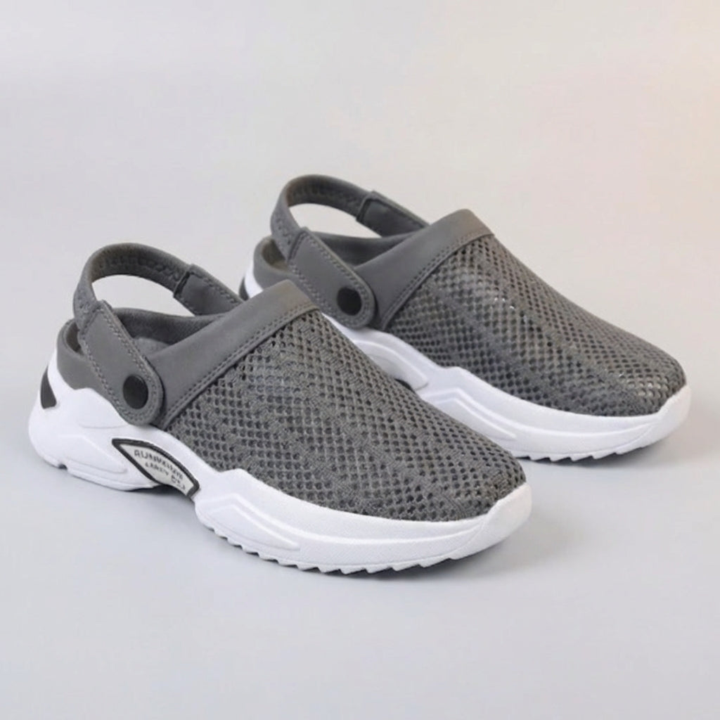 Men’s Lightweight Slip-On Walking Shoes with Breathable Mesh Upper