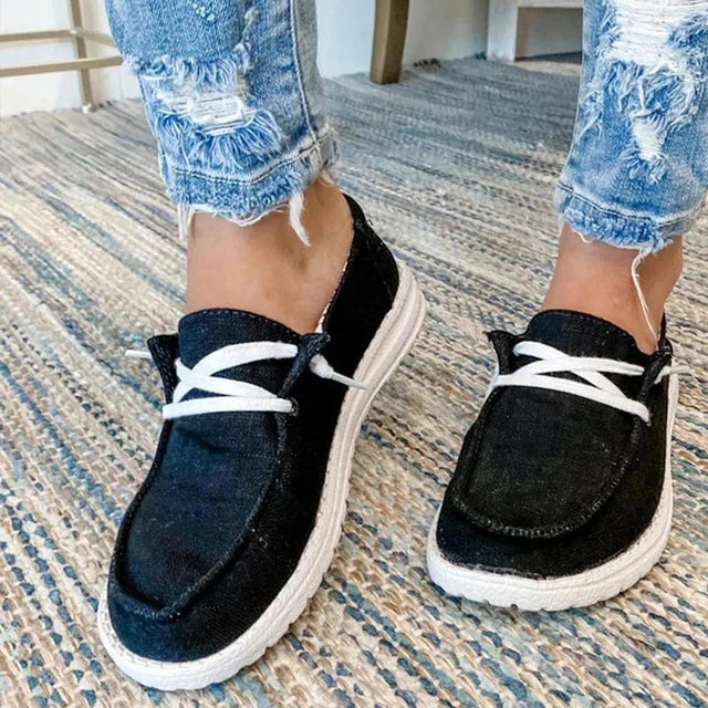 Dam Sneakers – Snörning – Andningsbar Design – Lättviktig och Bekväm Passform