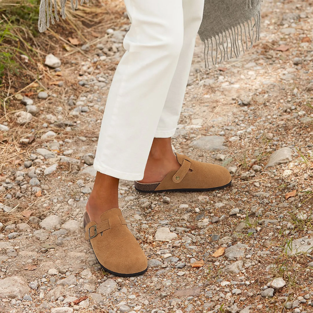 Dam Sandaler – Slip-On Modell – Ergonomisk Fotbädd – Justerbar Rem – Mjuk Komfort