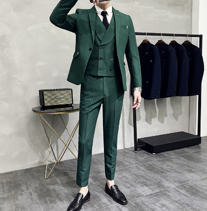 Herrkostym – Skräddarsydd Passform – Tredelad – Formell Look