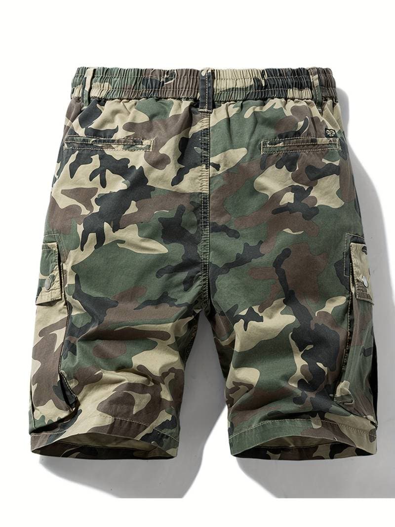 Herr Cargo Shorts - Midjelängd - Flera Fickor - Justerbar Passform - Bekväma & Funktionella
