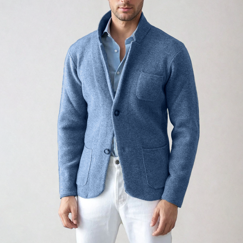 Herrkavaj – Slim Fit – Enkelknäppt – Klassisk Kavajslagsdesign