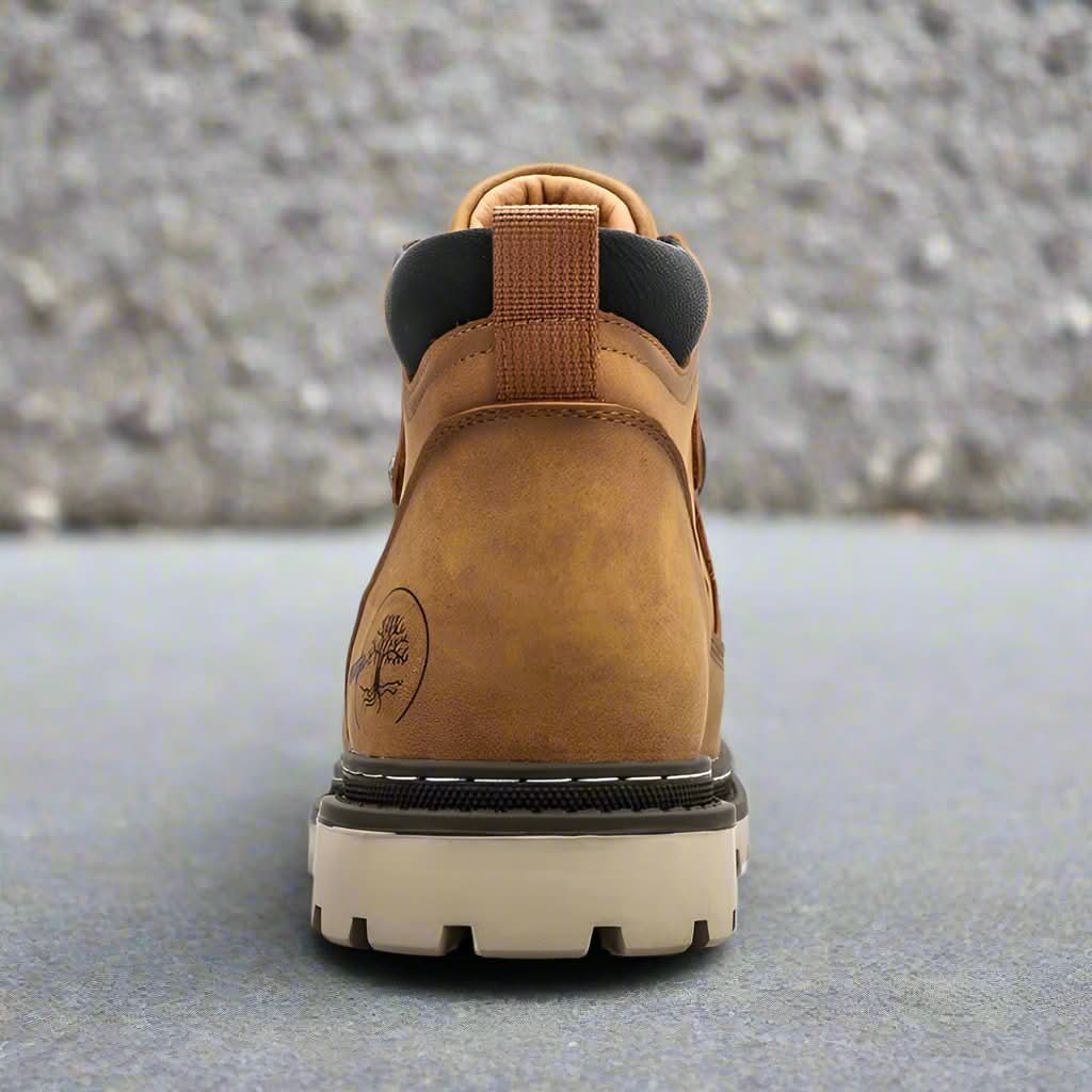 Herrkängor - Äkta Läder - Slitstark Gummisula - Snörning för Bra Passform