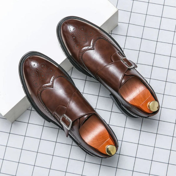 Herrskor Oxford – Slät Läder – Monk Strap – Wingtip Brogue – Formell Passform