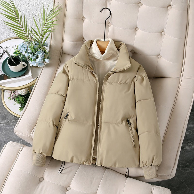 Dam Pufferjacka – Oversized Passform – Quiltad – Ståkrage – Dragkedjefickor