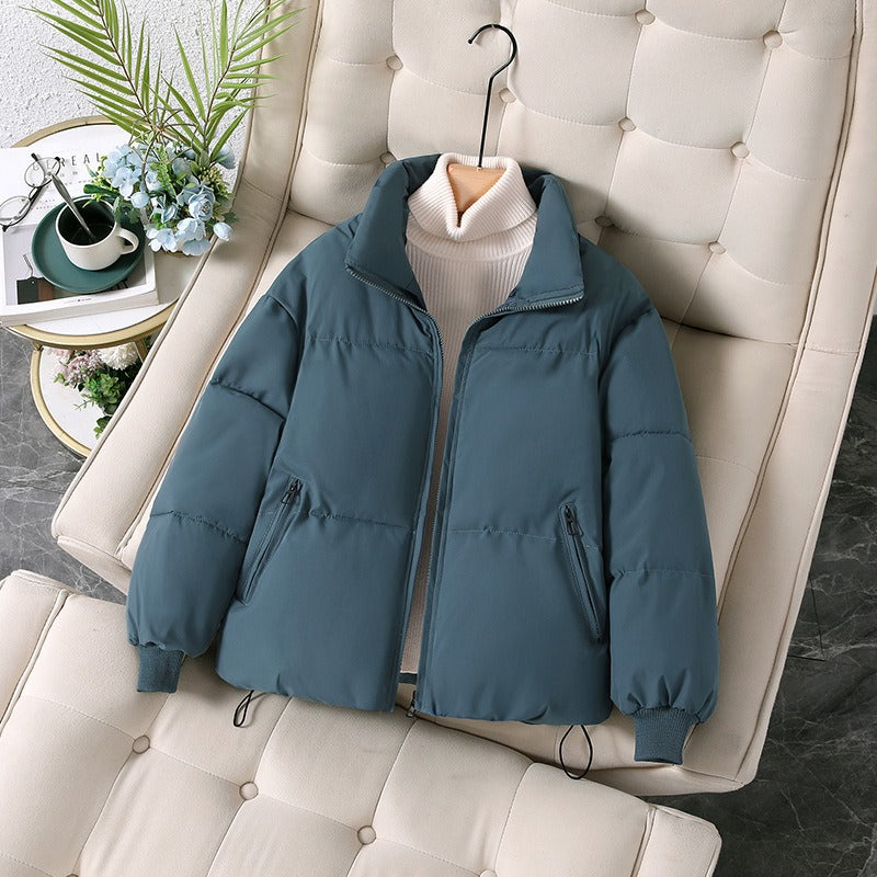 Dam Pufferjacka – Oversized Passform – Quiltad – Ståkrage – Dragkedjefickor