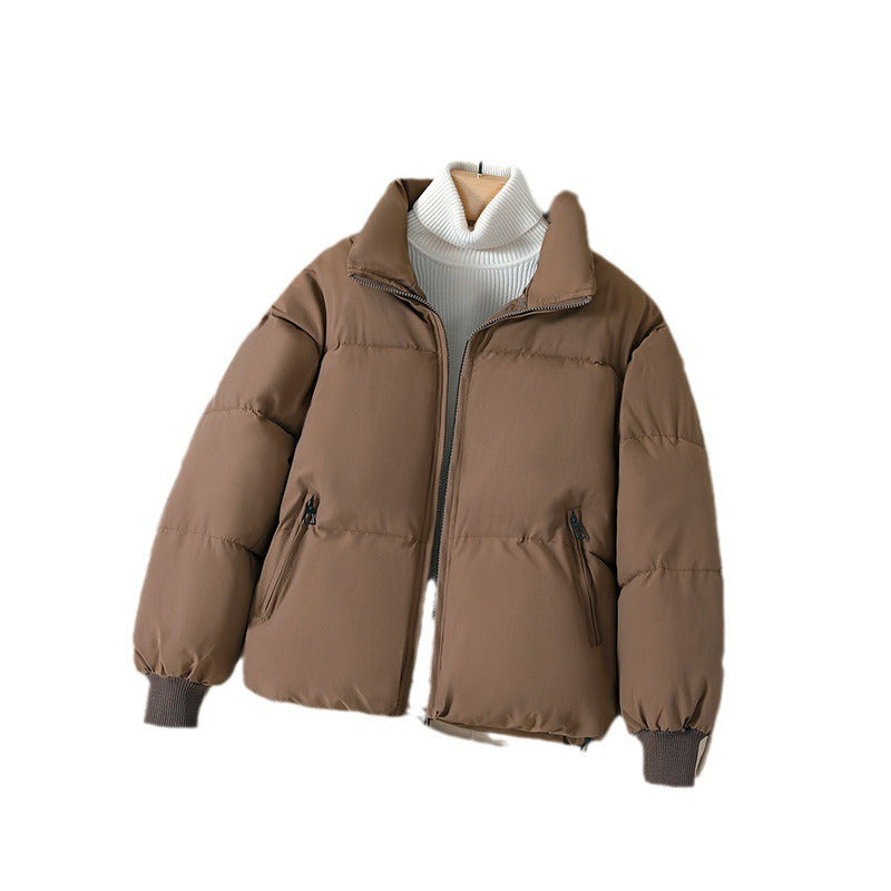 Dam Pufferjacka – Oversized Passform – Quiltad – Ståkrage – Dragkedjefickor