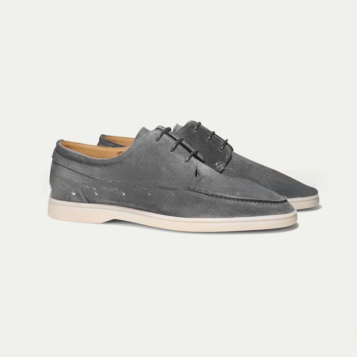 Herrskor snörning – Moc-toe design – Mjuk flexibel ovandel – Gummisula för komfort
