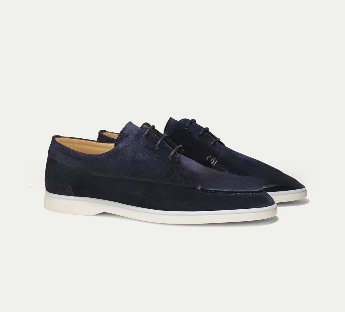 Herrskor snörning – Moc-toe design – Mjuk flexibel ovandel – Gummisula för komfort