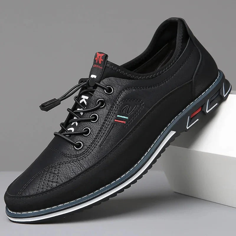 Herrskor Oxford – Lackläder – Smal Passform – Klassisk Snörning – Formell Stil