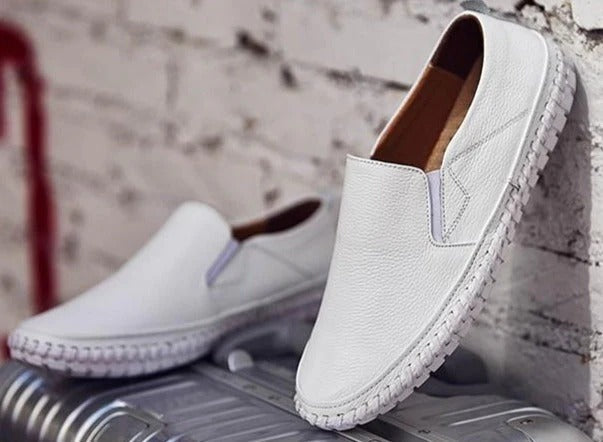 Herrmokasiner – Läder – Slip-on – Bekväm passform – Stilren och mångsidig design