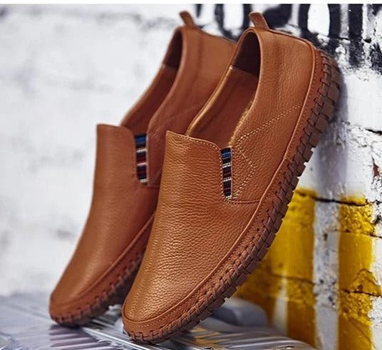 Herrmokasiner – Läder – Slip-on – Bekväm passform – Stilren och mångsidig design