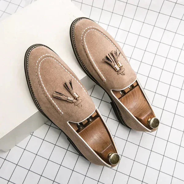 Herrloafers – Mockafinish – Toffsdetalj – Slip-On för Smart Casual Stil