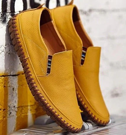 Herrmokasiner – Läder – Slip-on – Bekväm passform – Stilren och mångsidig design