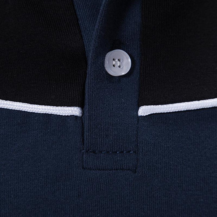 Herr Pikétröja - Broderad Design - Kortärmad - Bekväm och Andas