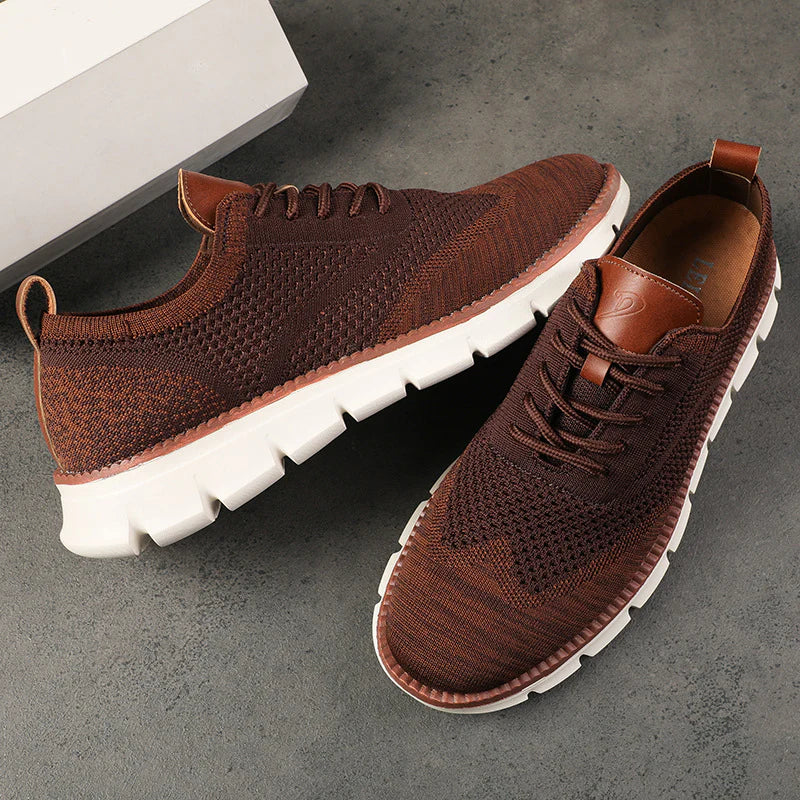 Dam Sneakers - Andningsbart Stickat Material - Lättvikt - Dämpande Komfort